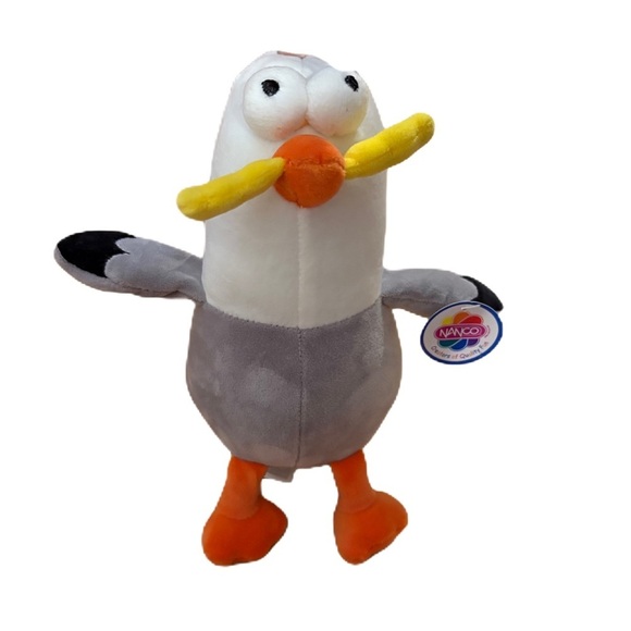 Seagull With French Fry Stuffed Plush 8” Squishy Feel New NWT Nanco - Picture 1 of 5